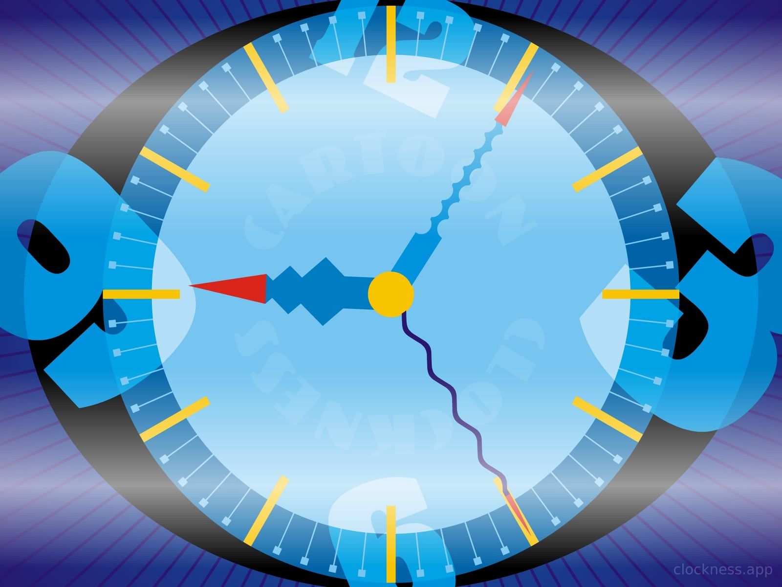 The Cartoon clock face