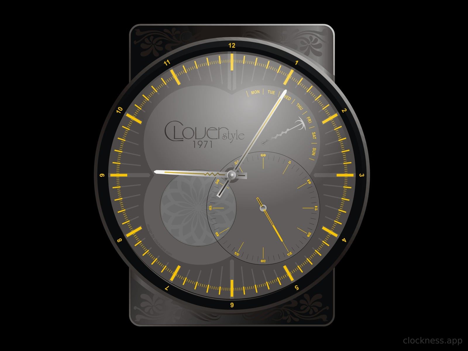 The Clover clock face