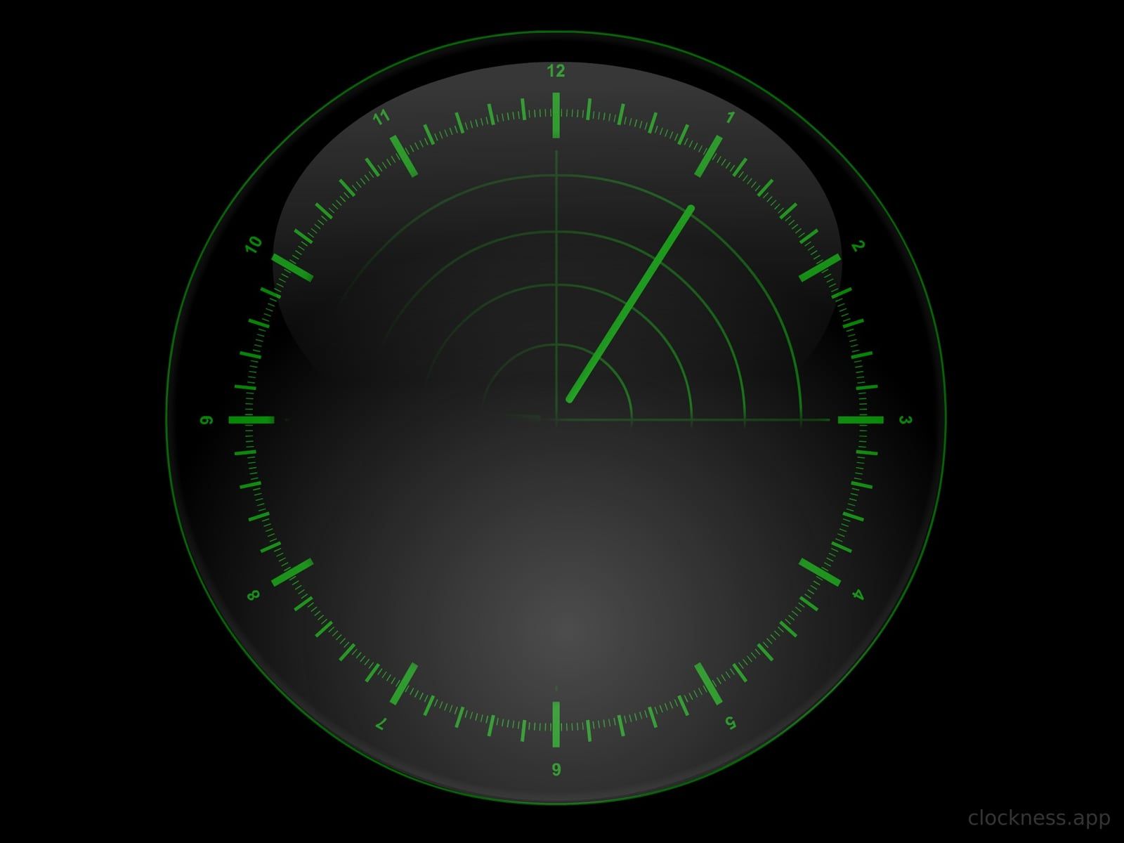 The Radar clock face