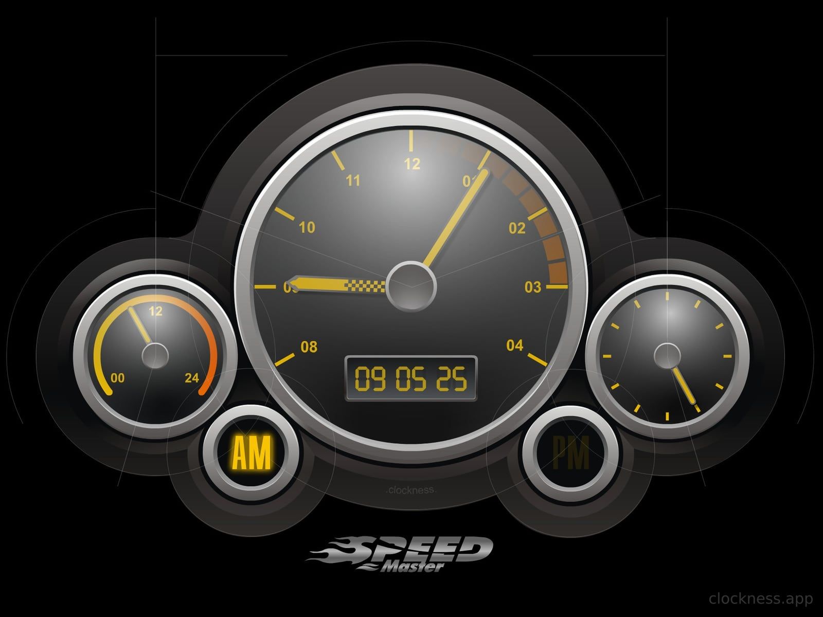 The Speed Master clock face